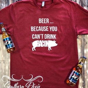 Beer vs bacon T-shirt
